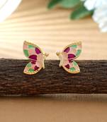 Multi color meenakari earrings