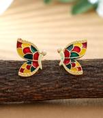 Multi color meenakari earrings