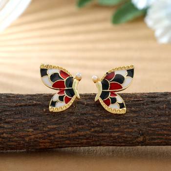 Multi color meenakari earrings 1