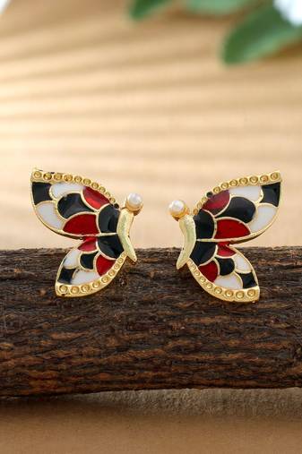 Multi color meenakari earrings