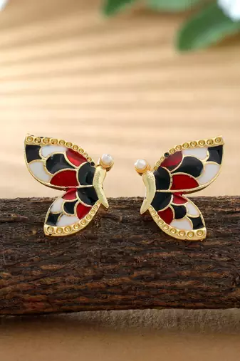 Multi color meenakari earrings