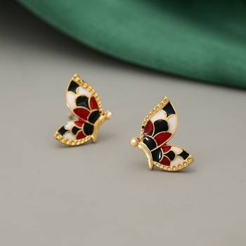 Multi color meenakari earrings 2