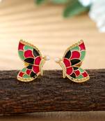 Multi color meenakari earrings