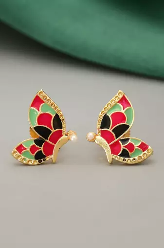 Multi color meenakari earrings