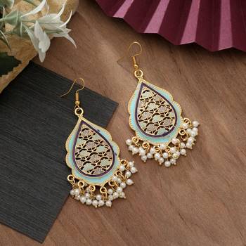 Multi  color meenakari earrings 2