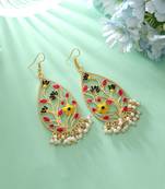 Multi color meenakari earrings
