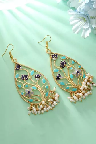 Multi color meenakari earrings
