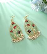Multi color meenakari earrings