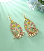 Multi color meenakari earrings