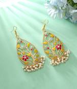 Multi color meenakari earrings