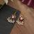 Purple color meenakari earrings