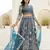 Peacock Blue Color Sequins and Codding Embroidery Work  Lahenga Choli Set