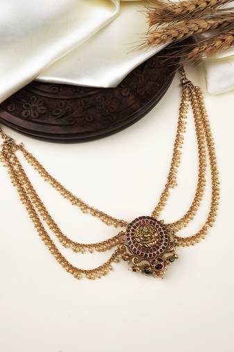  handcrafted temple antique jada billai with mattal