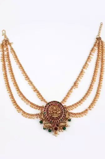  handcrafted temple antique jada billai with mattal