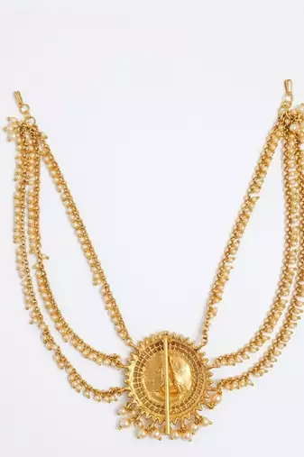 Classic antique temple jada billa with mattal