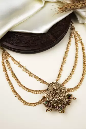  premium temple antique jada billai with mattal