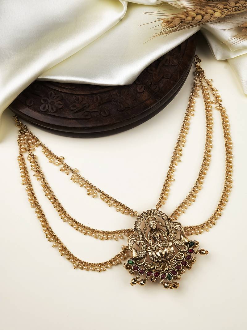  premium temple antique jada billai with mattal