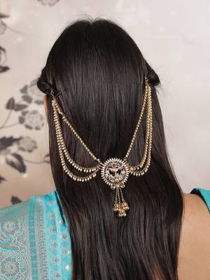  ethnic temple style antique jada billai with mattal 2