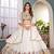 White Color  Sequins and Thread Embroidery Work Chinon Silk Lahenga Choli Set