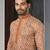 Men's chikankari with digital print straight multi kurta set