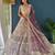 Lavender Color Sequins and Zaroi Embroidery Work Net LAhenga Choli Set