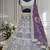 Lavender Color Sequins and Zaroi Embroidery Work Net LAhenga Choli Set