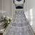 Lavender Color Sequins and Zaroi Embroidery Work Net LAhenga Choli Set
