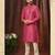 Men's poly jaquard straight rani kurta set
