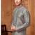 Men's poly  straight grey kurta set
