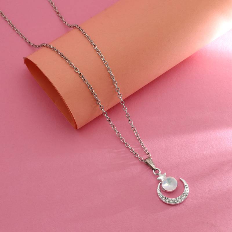 Silver color anti tarnish necklace