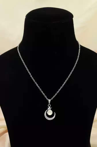 Silver color anti tarnish necklace