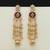 Maroon color long kasmiri earrings