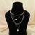 White color multi layer chain necklace