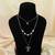 Silver color multi layer chain necklace