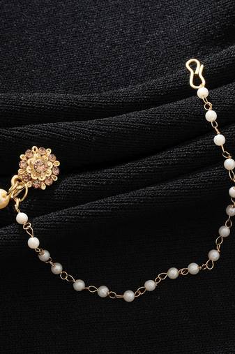 Gold color nose nath