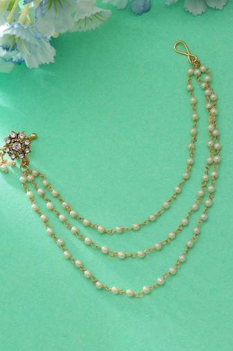 White color nose nath