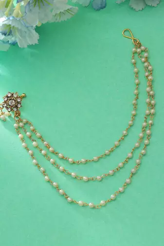 White color nose nath