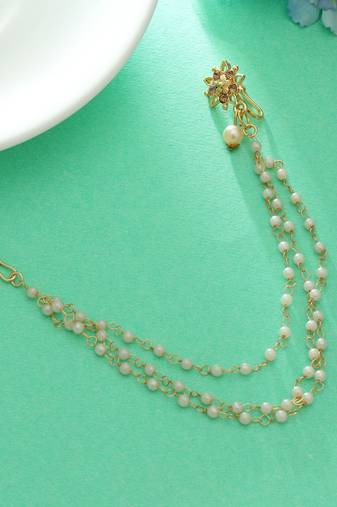 Gold color nose nath