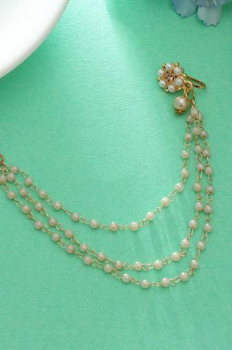 Gold color nose nath