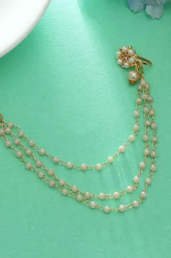 Gold color nose nath