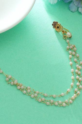 Gold color nose nath