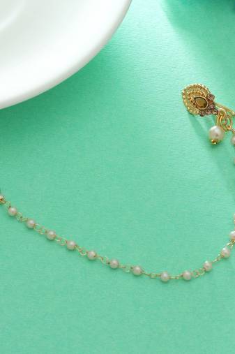 Gold color nose nath