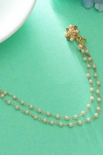 Gold color nose nath