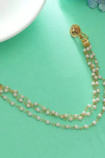 Gold color nose nath