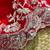 Red embroidered saree