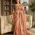 Peach silk saree