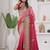 Pink traditional saree