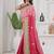 Pink traditional saree