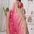 Pink traditional saree