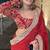 Red Georgette Saree with Gold Sequin